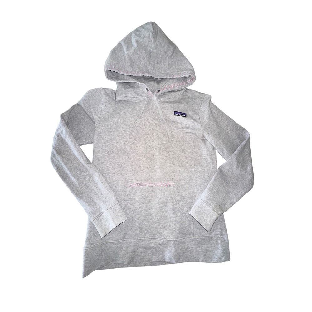 Patagonia Women's Gray Embroidered‎ Stitched Hoodie Size Medium
